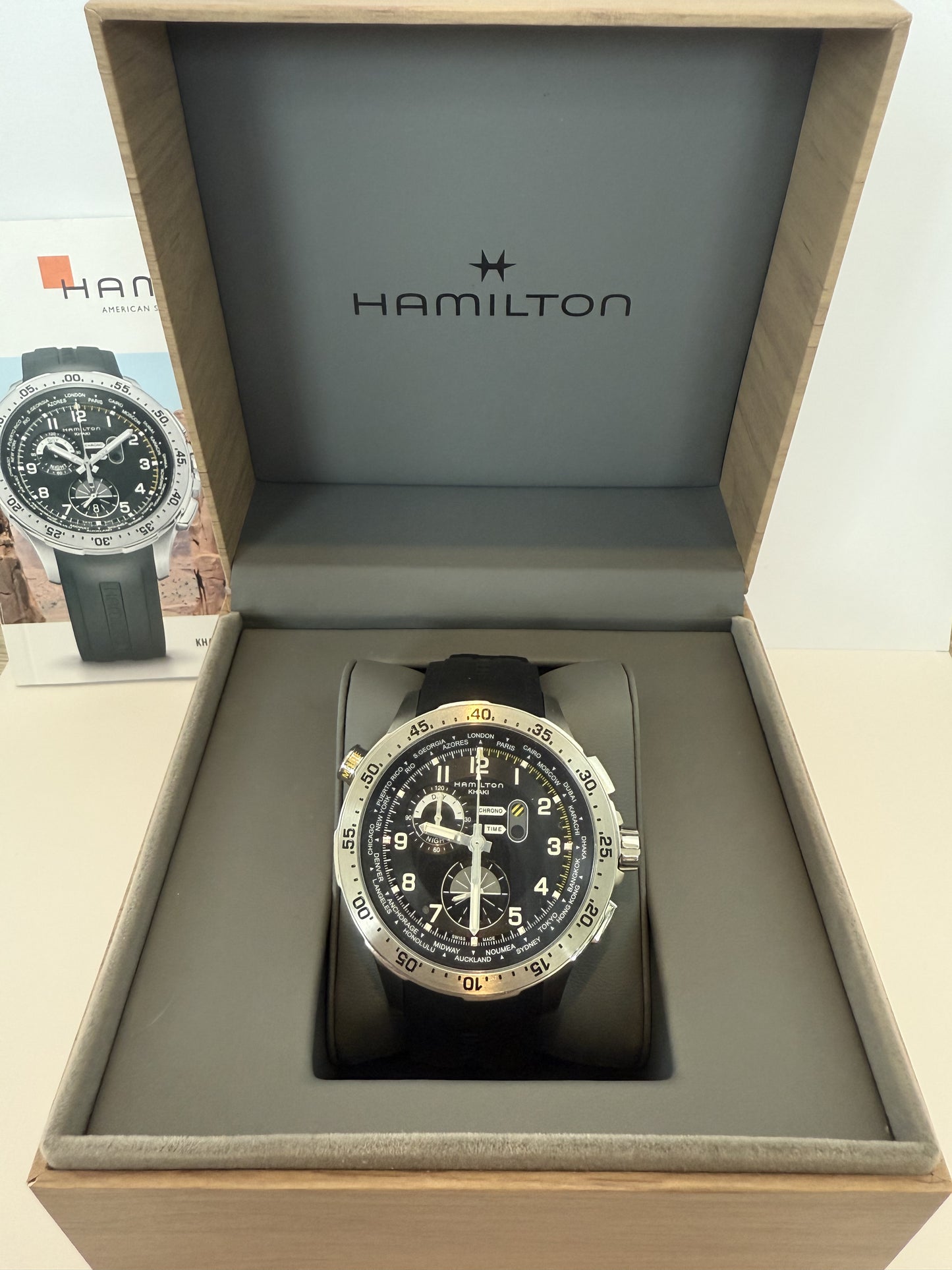 Hamilton Khaki Chrono Worldtimer